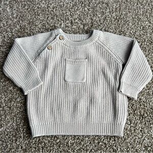 Adorable Gray Knit Sweater for Kids